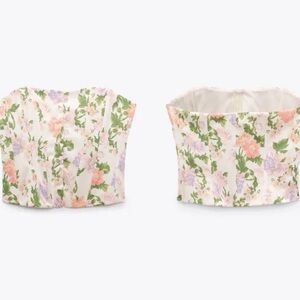 Zara Floral Corset Top .XS